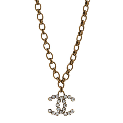 Chanel Crystal CC City Of Lights Necklace Gold 1 of 6