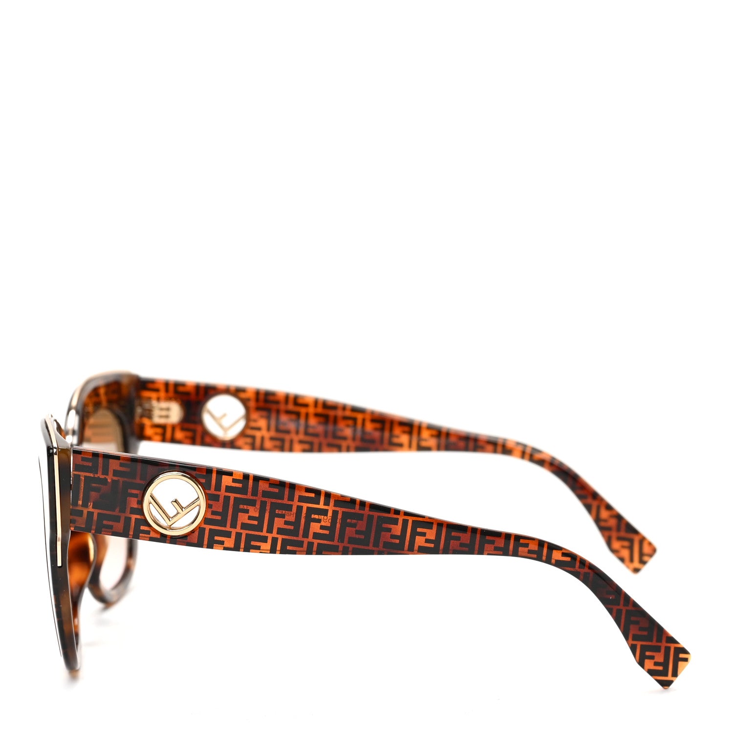 Fendi Acetate F is Fendi FF Cat Eye Sunglasses FF 0359/G/S Havana 3 of 6