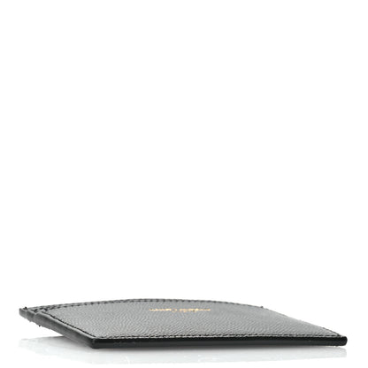 Saint Laurent Grain De Poudre Card Case Black 4 of 8