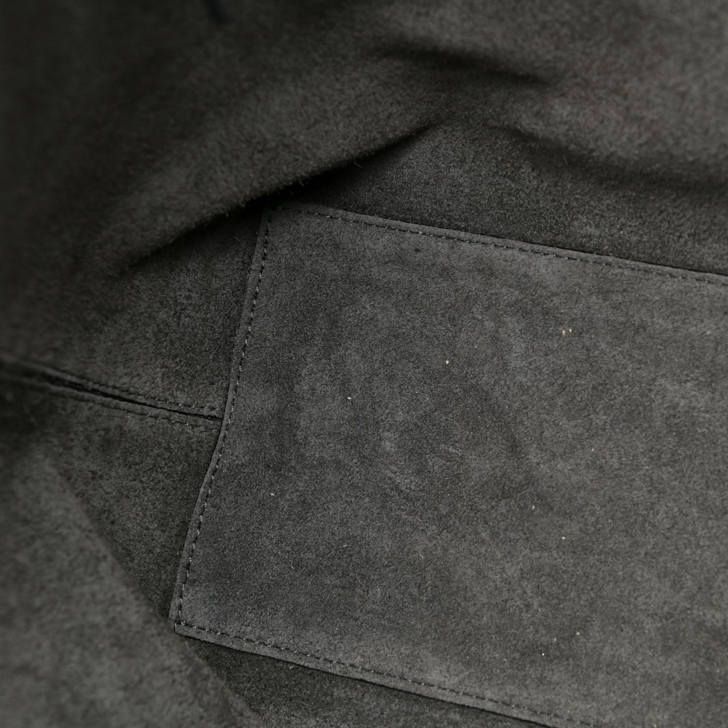 Grained Calfskin Rockstud Shoulder Tote Graphite