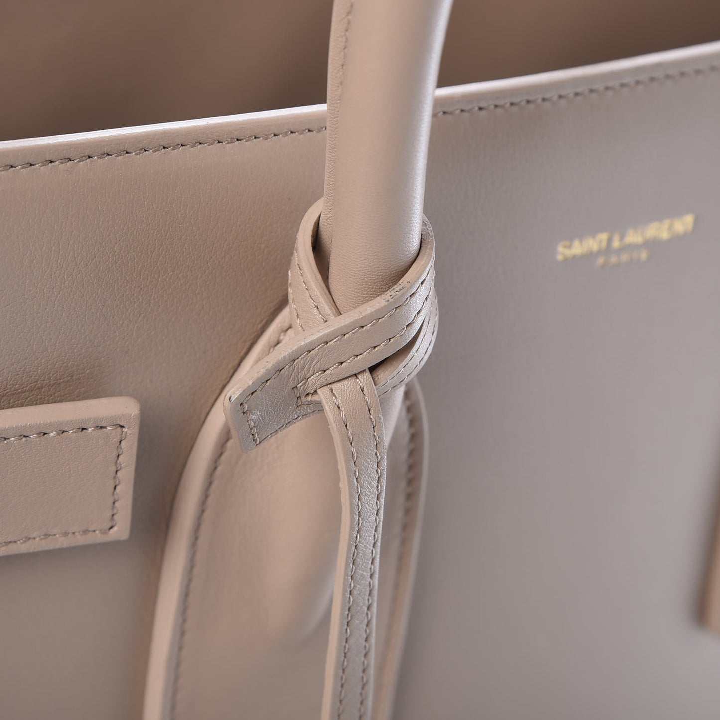 Calfskin Small Sac De Jour Dark Beige