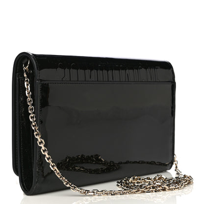 Christian Dior Patent 30 Montaigne Pouch Black 4 of 12