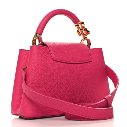 Louis Vuitton LV X TM Lambskin Embroidered Mini Cherry Blossom Capucines Pink Capucines Pink 3 of 10