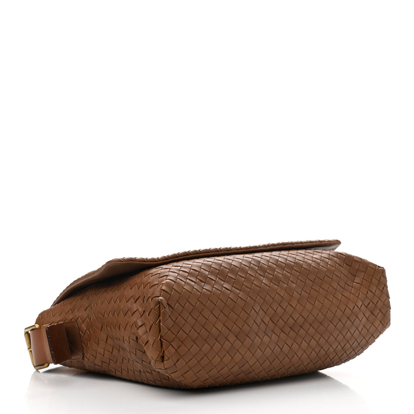 Nappa Intrecciato Messenger Bag Noce