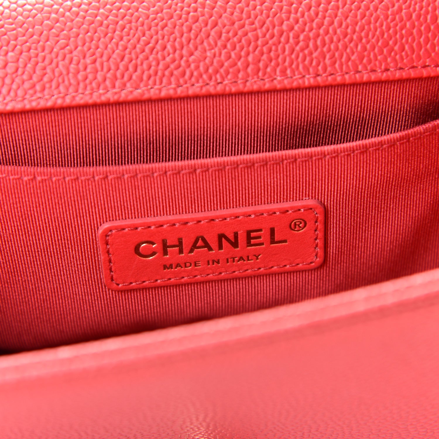 Chanel Caviar Quilted Small Boy Flap Red 6 of 9