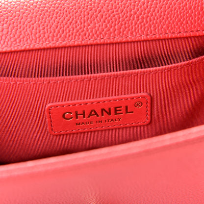Chanel Caviar Quilted Small Boy Flap Red 6 of 9