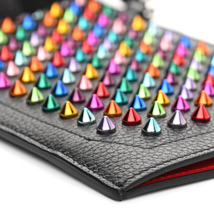 Christian Louboutin Empire Calfskin Spikes Loubilab Clutch Black Multicolor 9 of 10
