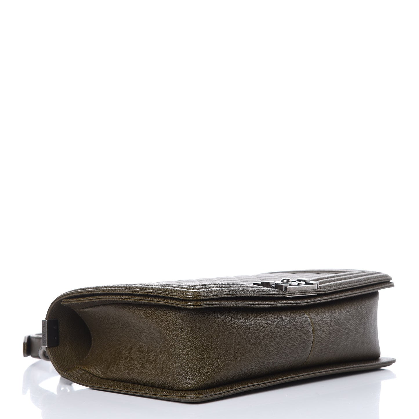 Caviar Quilted New Medium Boy Flap Khaki