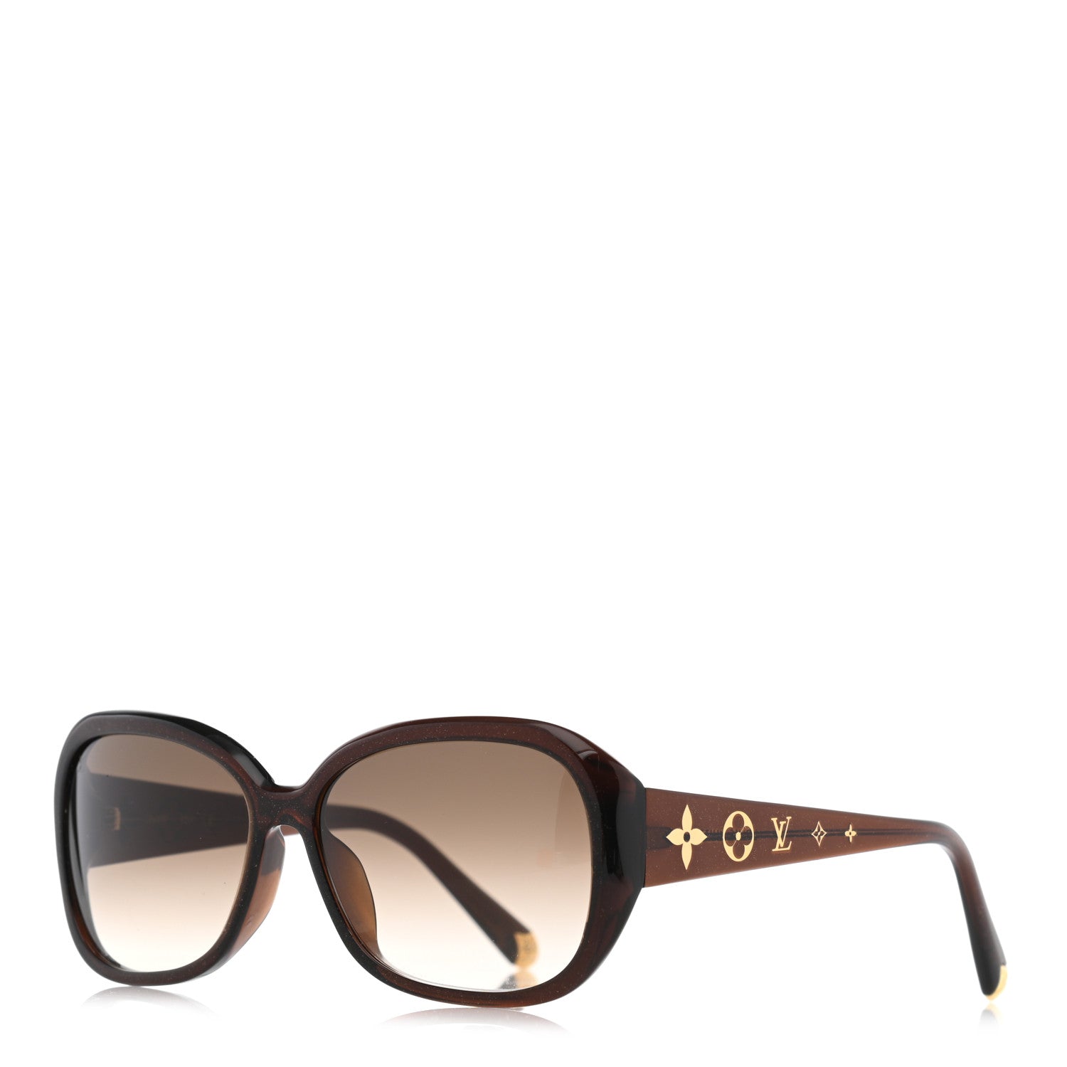 Louis Vuitton Acetate Obsession GM Sunglasses Z0459W Brown Glitter 1 of 8