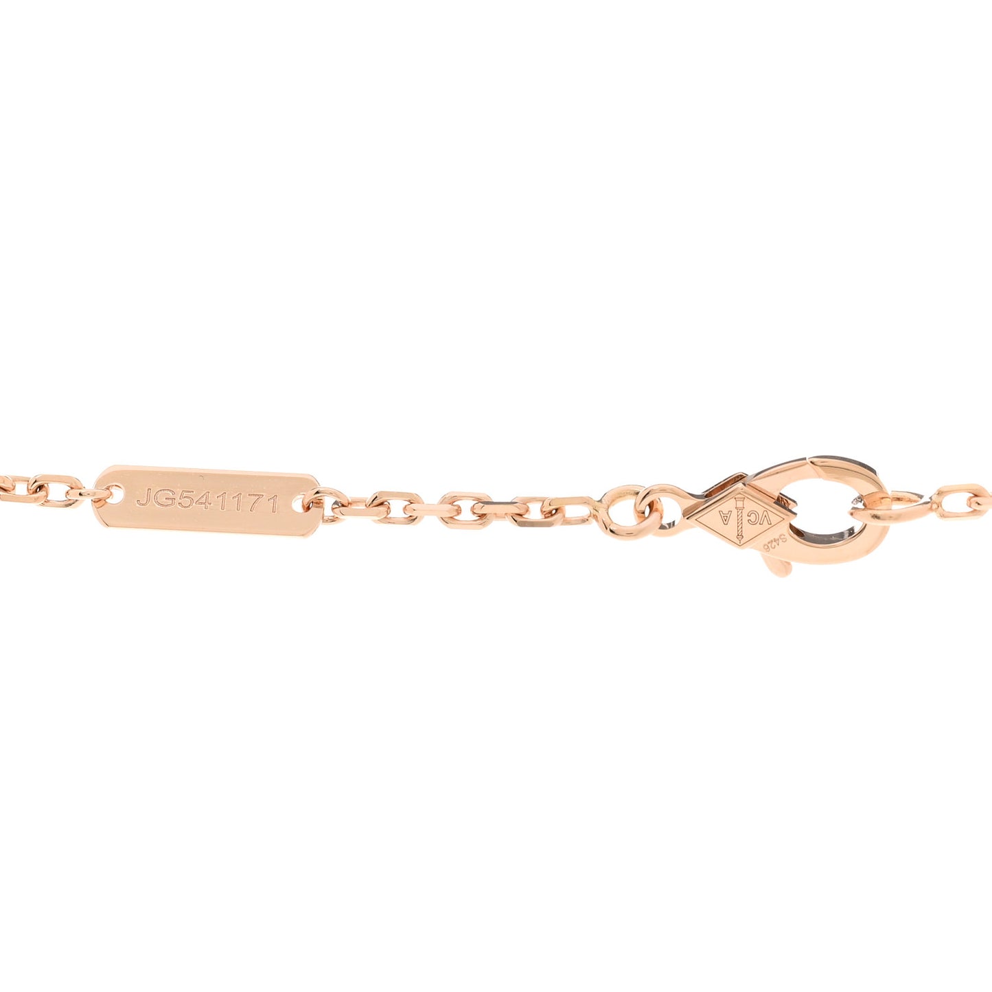 18K Rose Gold Gray Mother of Pearl Magic Alhambra Long Necklace