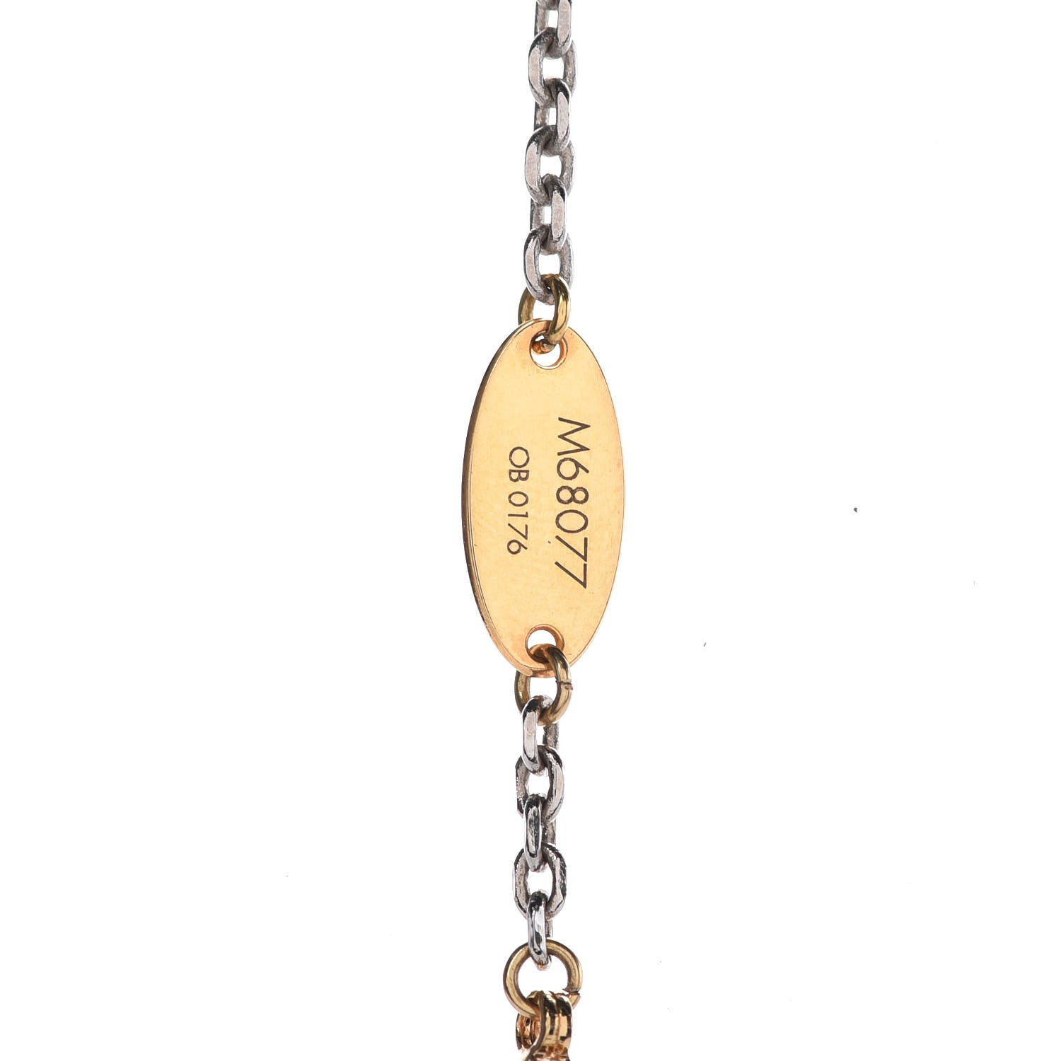 Louis Vuitton Logomania Bracelet Silver Gold 3 of 4
