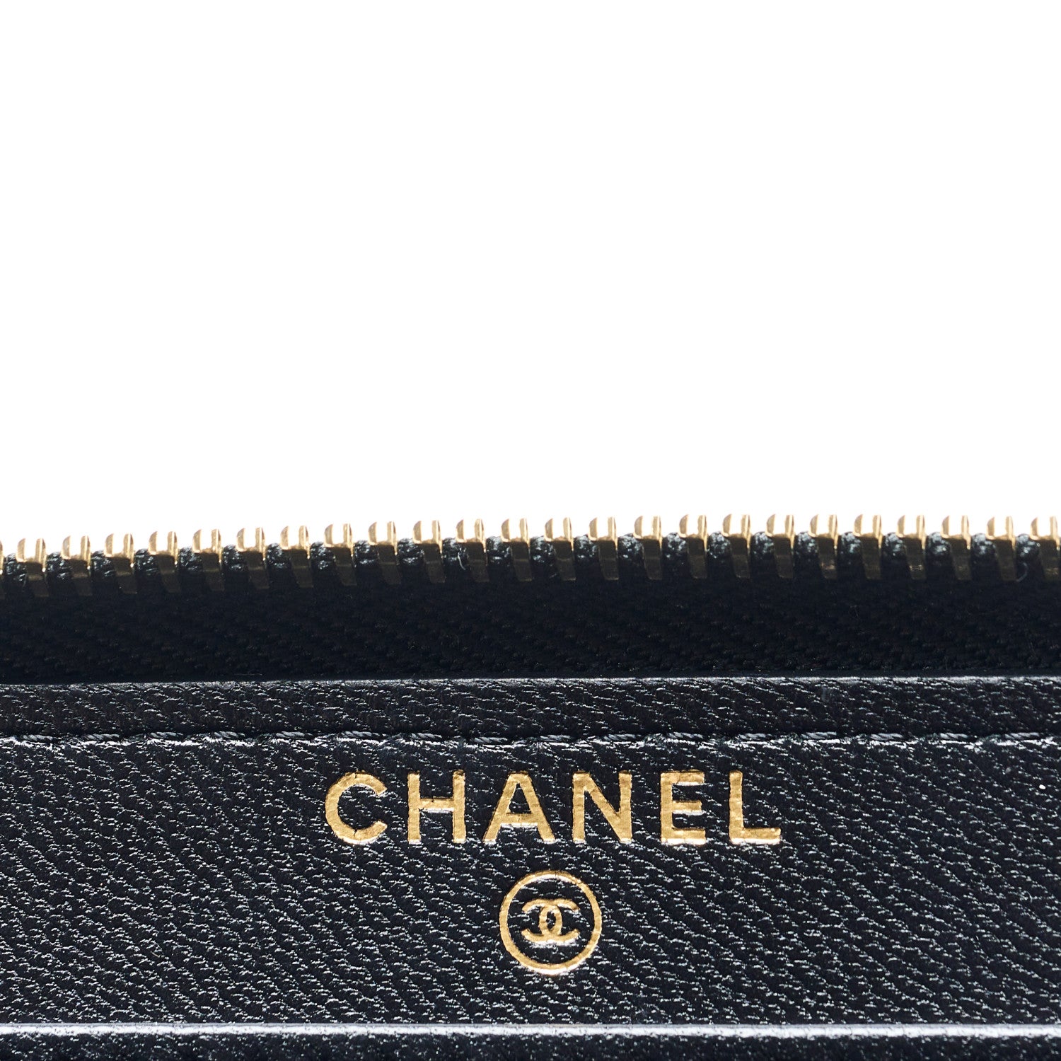Chanel Lambskin Quilted All About Chanel Charm Zip Around Wallet Black 5 of 9