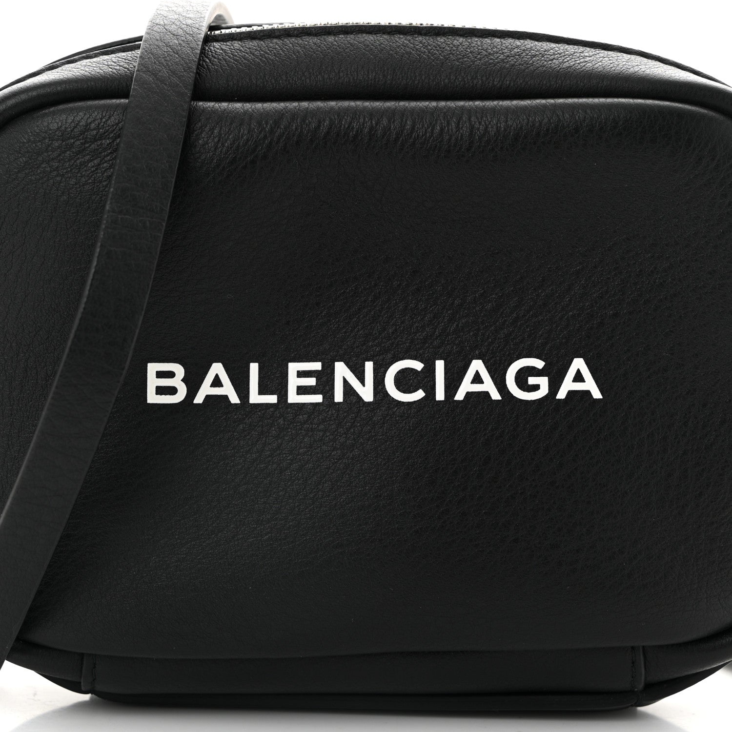 Balenciaga Calfskin Logo XS Everyday Camera Bag Black 7 of 9