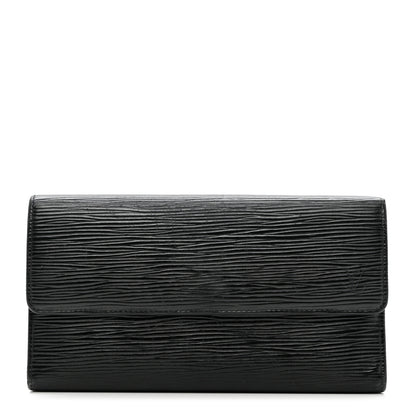 Louis Vuitton Epi Porte Tresor International Wallet Black 1 of 10