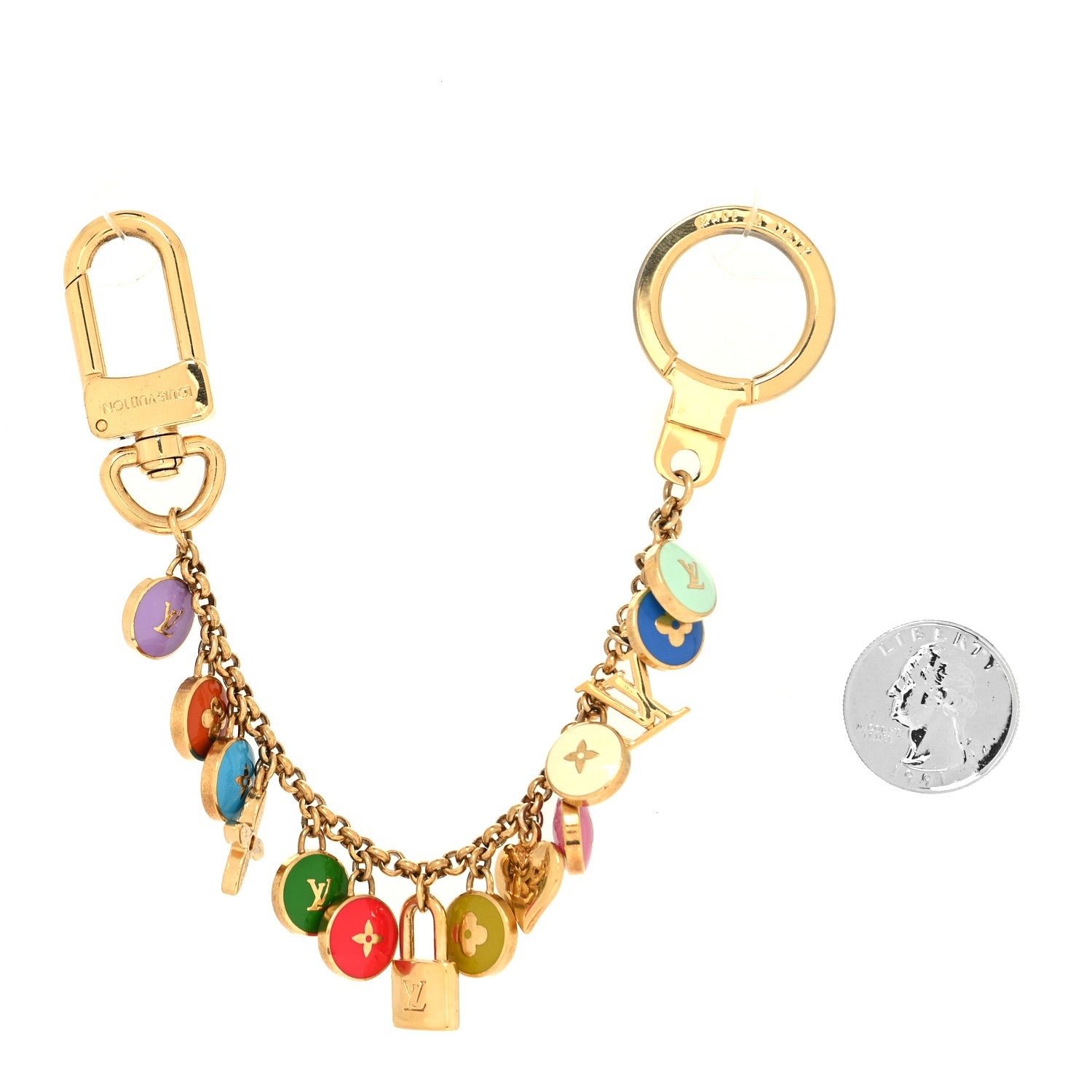 Louis Vuitton Pastilles Key Chain Bag Charm Multicolor 2 of 4