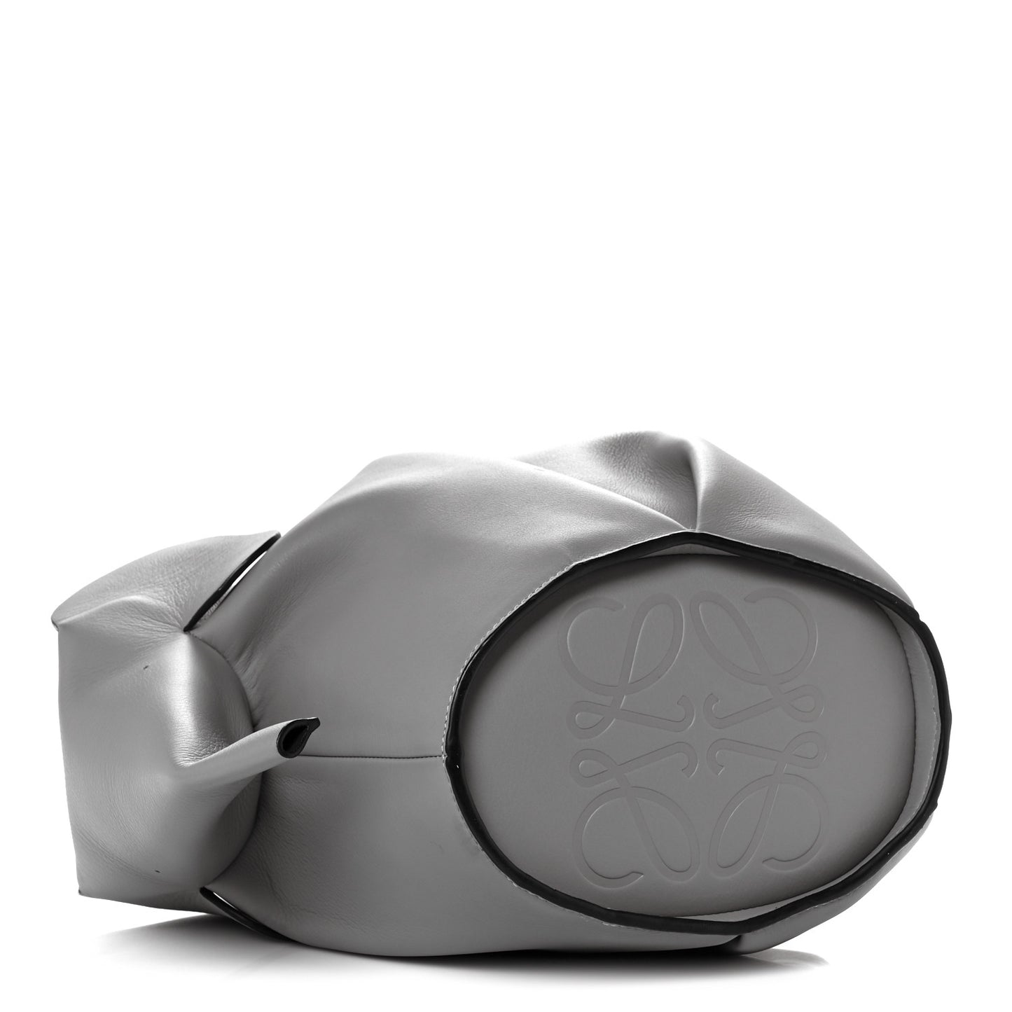 Calfskin Large Elephant Crossbody Bag Grey