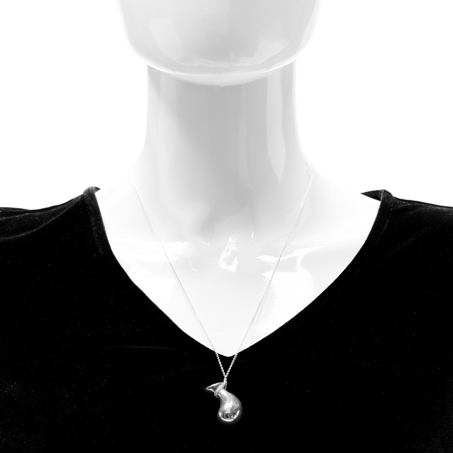 Tiffany Sterling Silver Elsa Peretti Bottle Jug Pendant Necklace 2 of 8