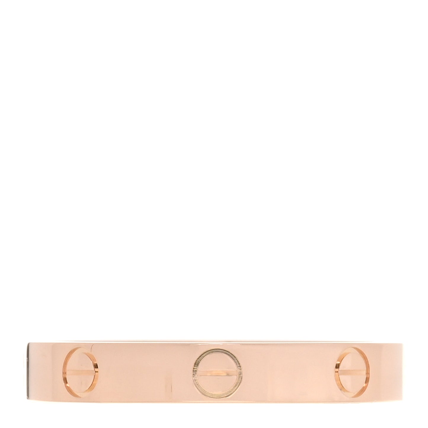 18K Pink Gold 3.5mm LOVE Wedding Band Ring 63 10.25