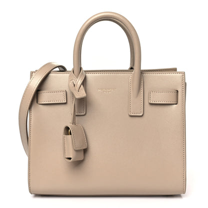 Saint Laurent Smooth Calfskin Nano Sac De Jour Dark Beige 1 of 11