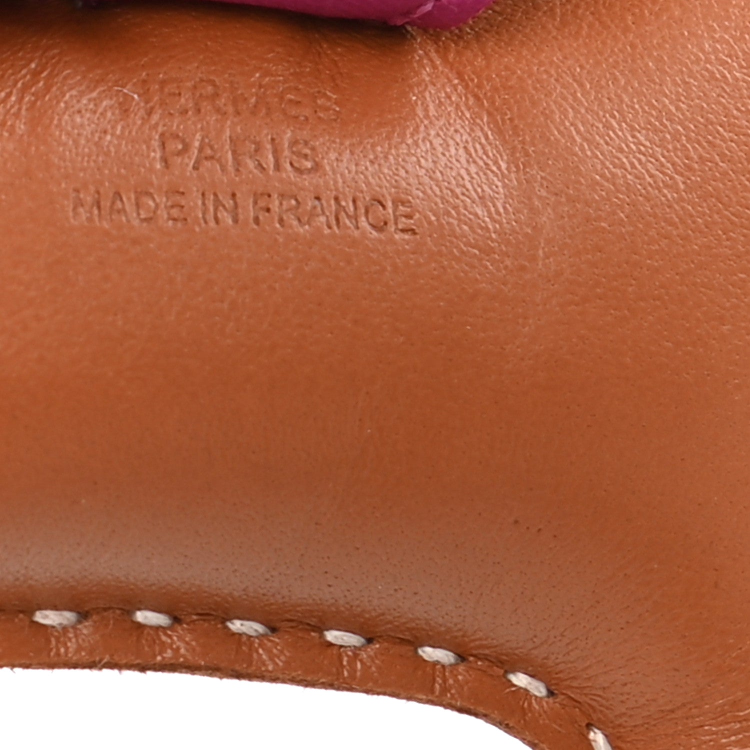 Hermes Milo Lambskin Grigri Rodeo Horse Bag Charm PM Gold Rubis Rose Poupre 3 of 5