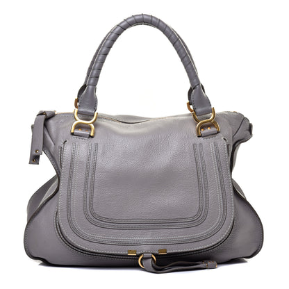 Chloe Calfskin Large Marcie Satchel Cashmere Grey 1 of 11