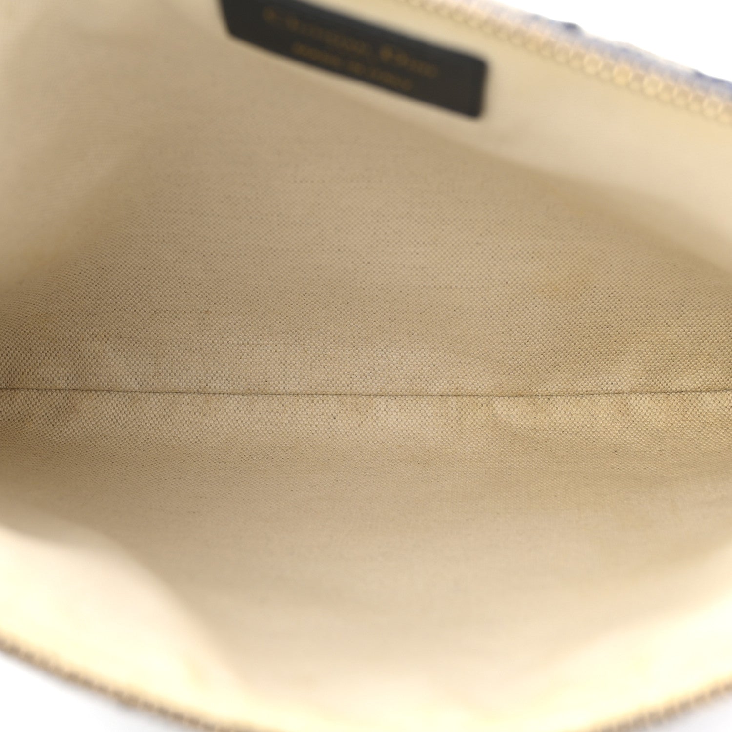 Christian Dior Oblique Pouch Clutch Blue Blue 5 of 7