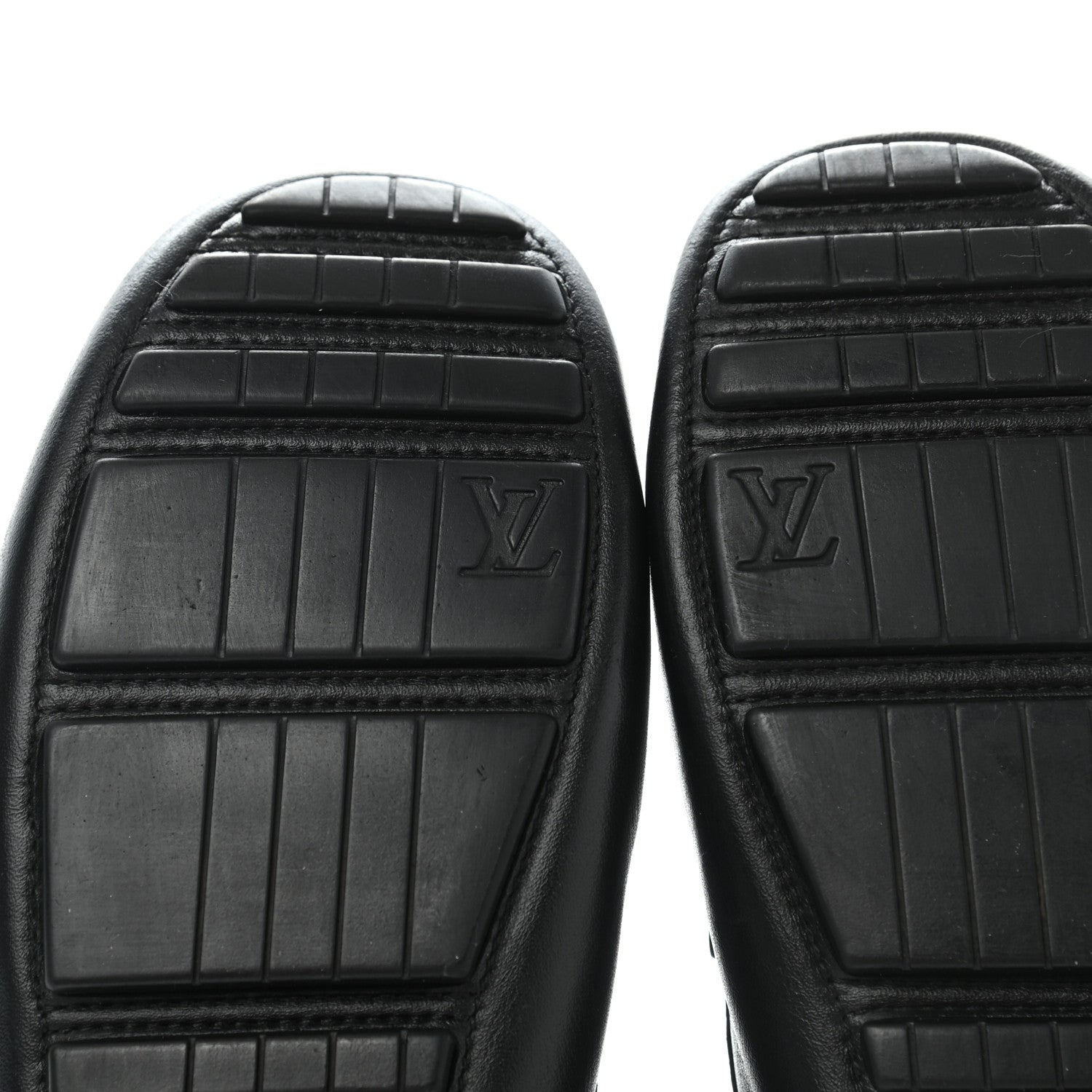 Louis Vuitton Calfskin Lombok Mocassin Loafers 36 Black 9 of 12