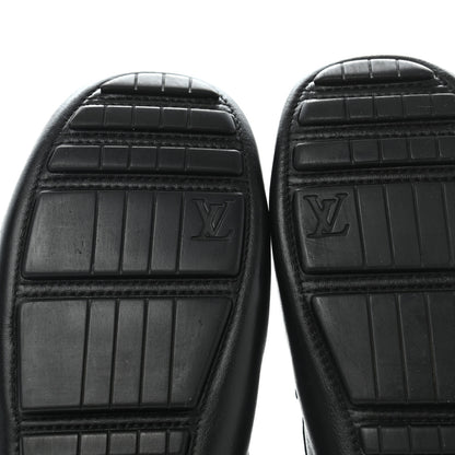 Louis Vuitton Calfskin Lombok Mocassin Loafers 36 Black 9 of 12