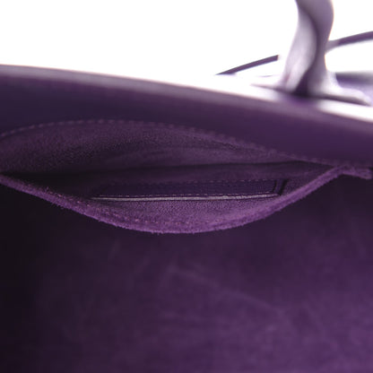 Saint Laurent Calfskin Baby Sac de Jour Purple 9 of 16