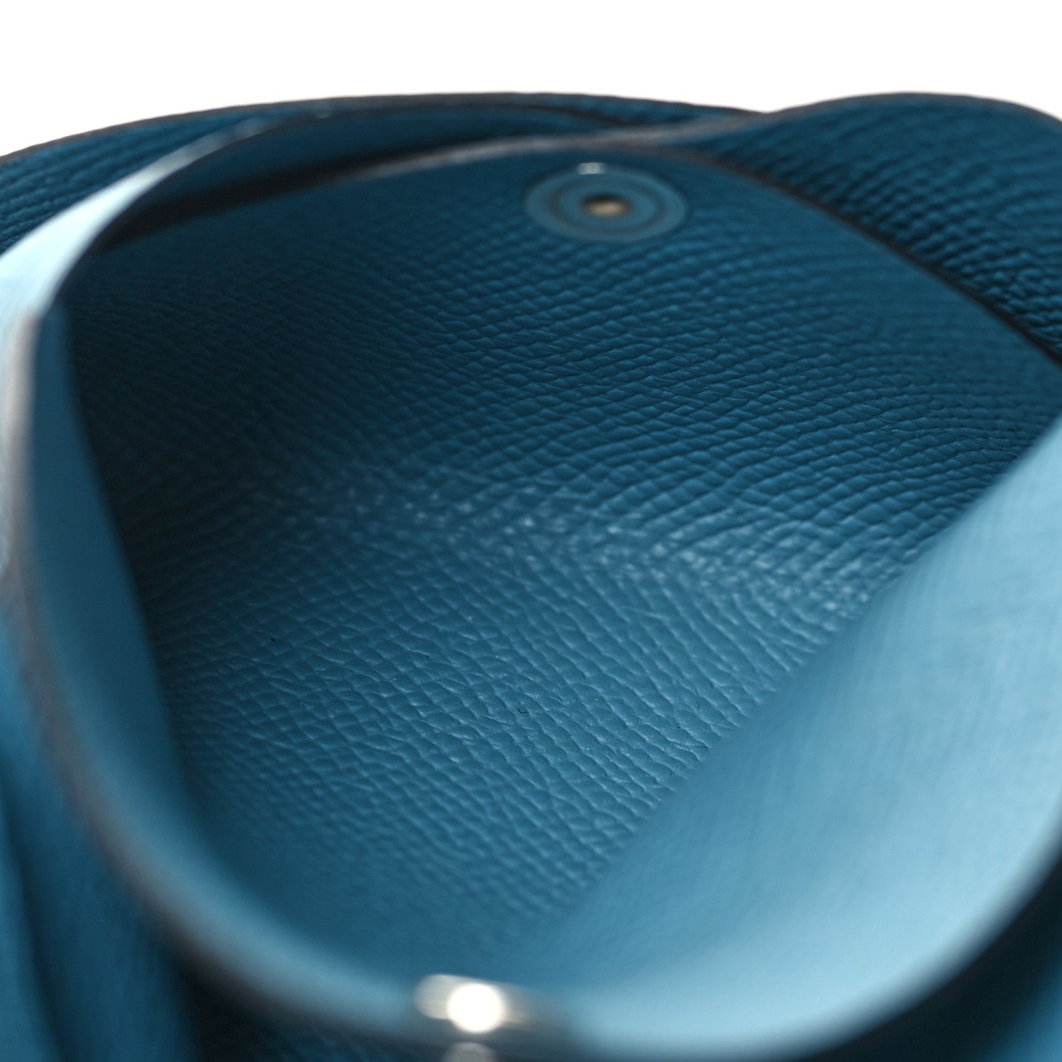 Hermes Epsom Calvi Duo Card Case Blue Jean 8 of 10