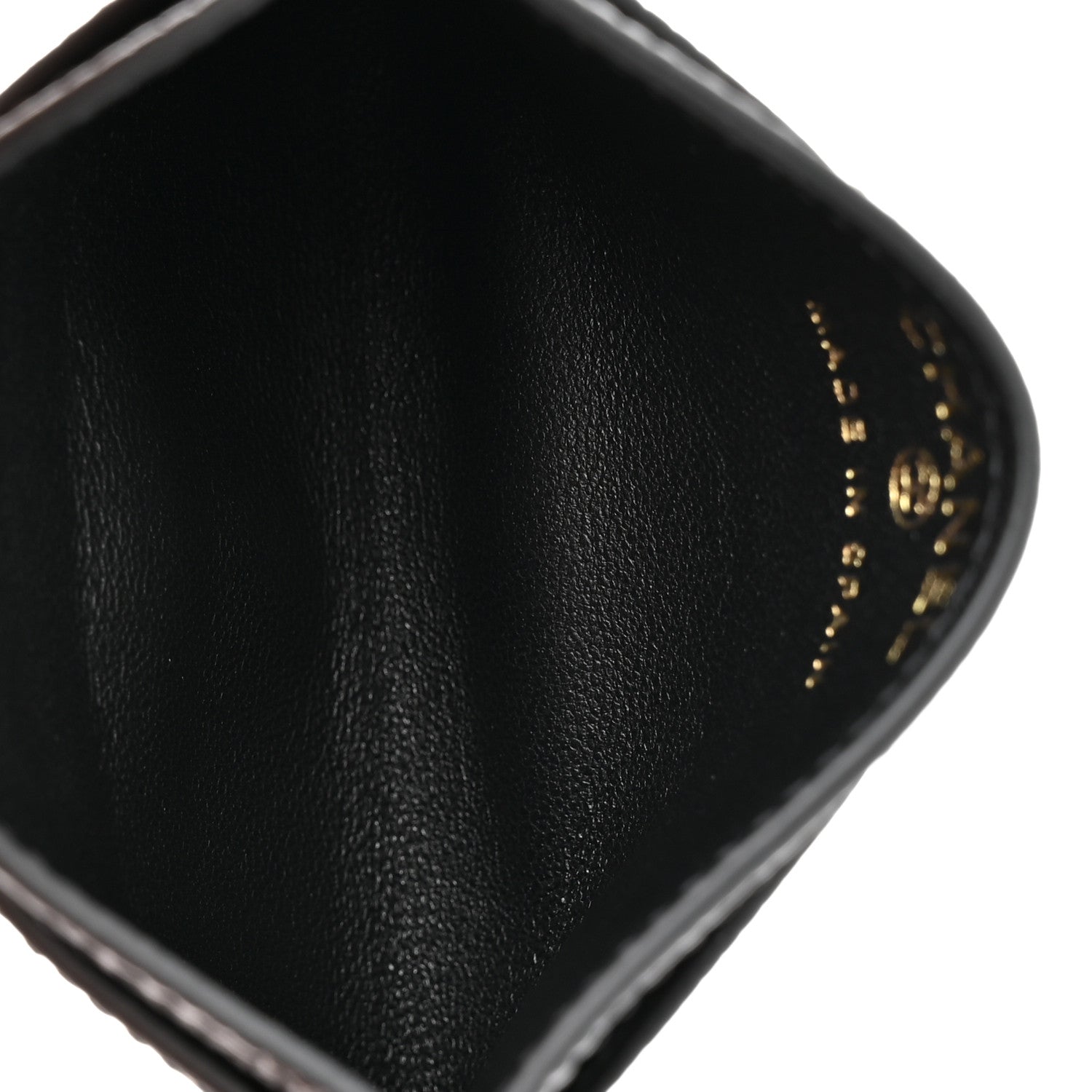 Chanel Calfskin Lizard Embossed Card Holder Black 5 of 8