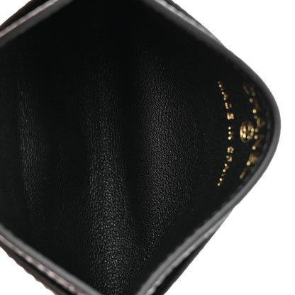Chanel Calfskin Lizard Embossed Card Holder Black 5 of 8