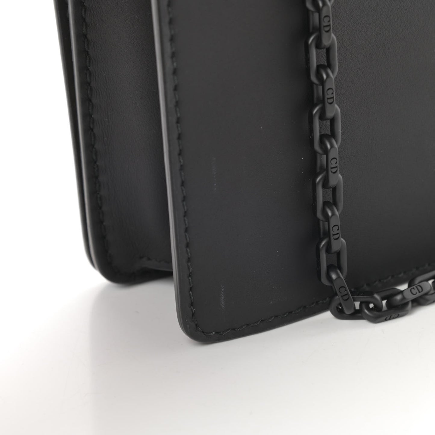 Calfskin J'Adior Chain Flap Bag Black