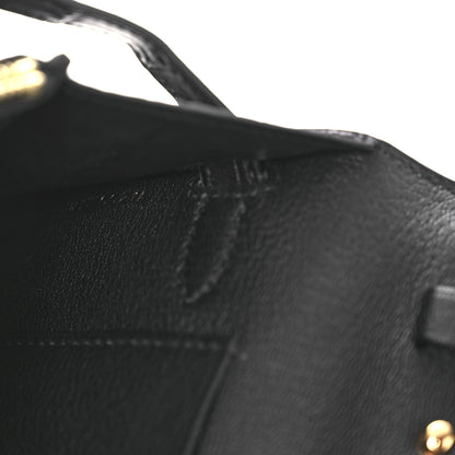 Hermes Matte Alligator Kelly Wallet To Go Black 7 of 12