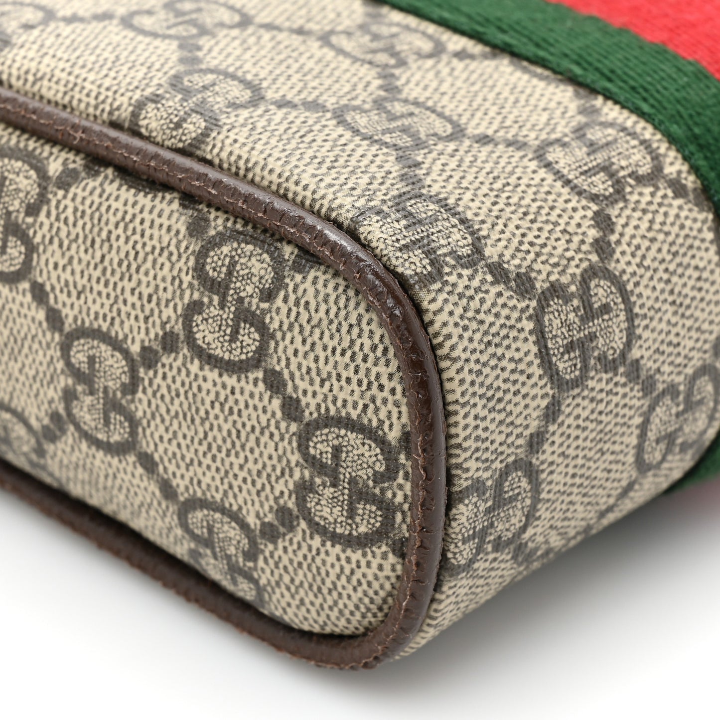 GG Supreme Monogram Web Mini Ophidia Messenger Brown