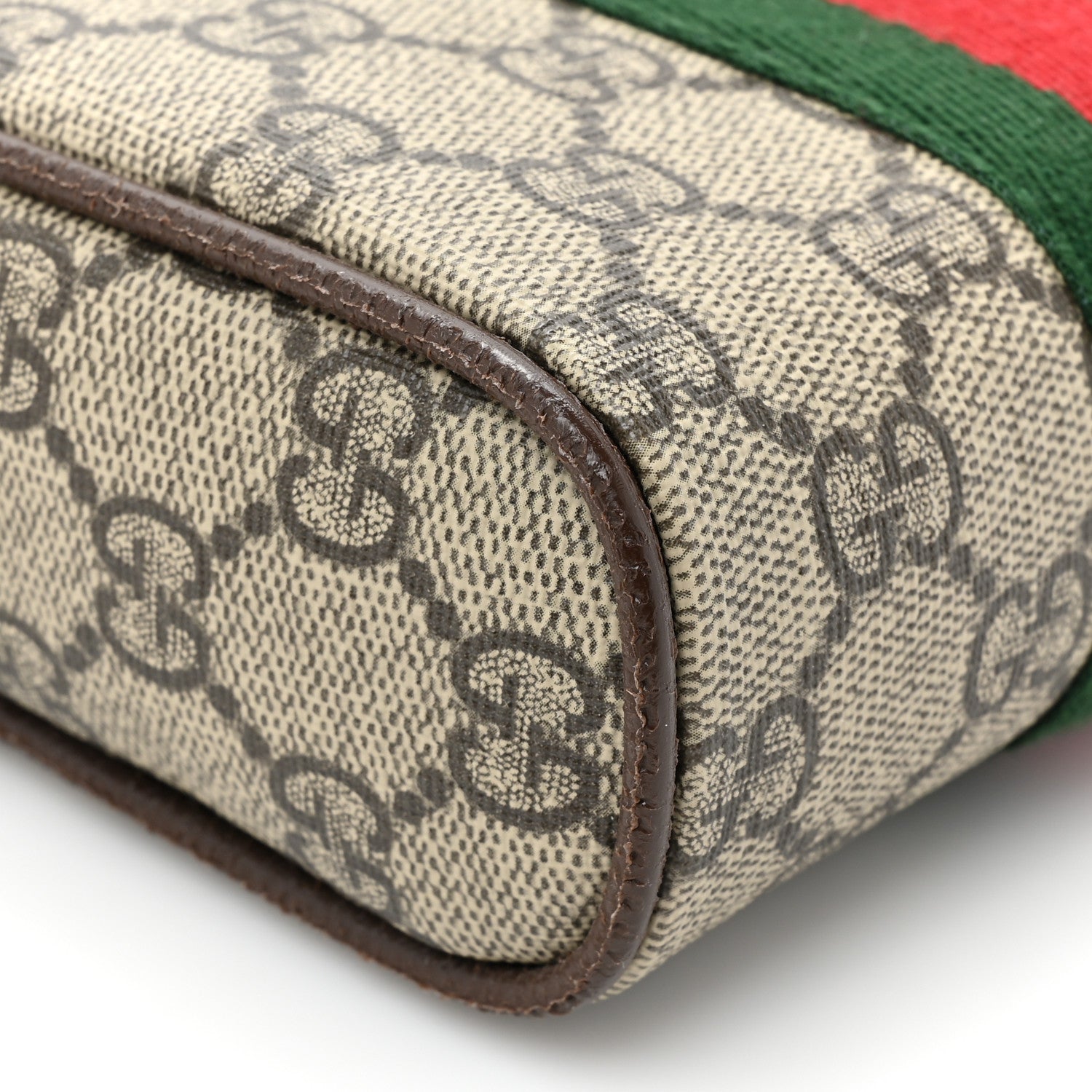 Gucci GG Supreme Monogram Web Mini Ophidia Messenger Brown 10 of 13