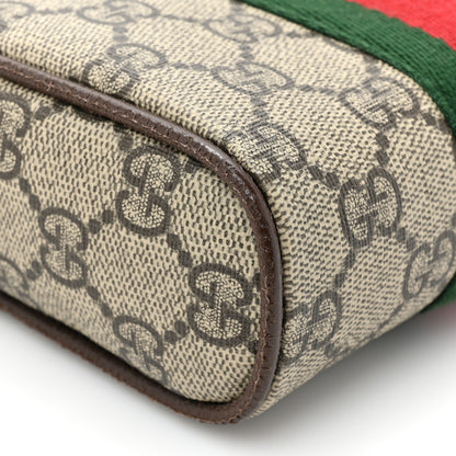 Gucci GG Supreme Monogram Web Mini Ophidia Messenger Brown 10 of 13