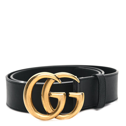 Gucci Calfskin Double G 40mm Belt 90 36 Black 1 of 5
