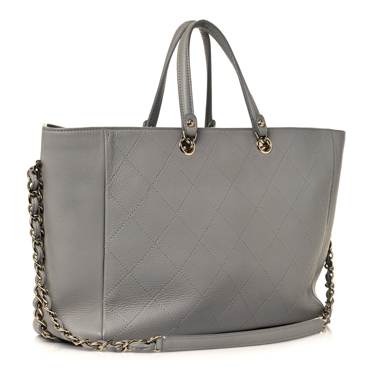 Bullskin Stitched Medium Shopping Bag Grey