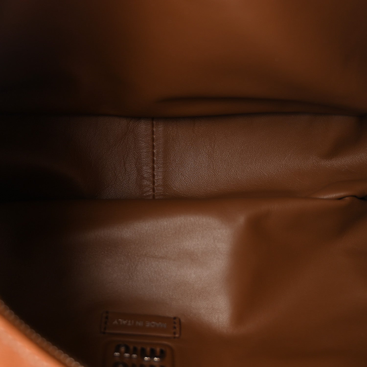 Miu Miu Nappa Pocket Top Handle Bag Caramel 5 of 9