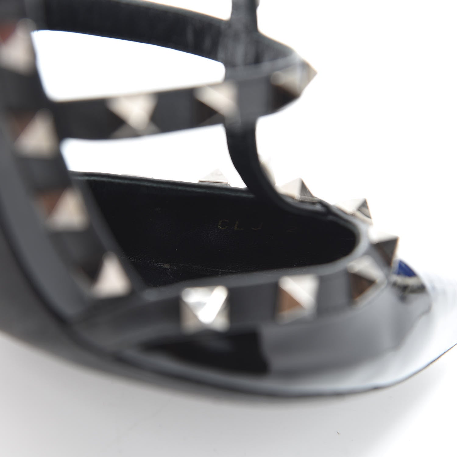 Valentino Garavani Patent Rockstud Ankle Strap Pumps 39 Black 11 of 12