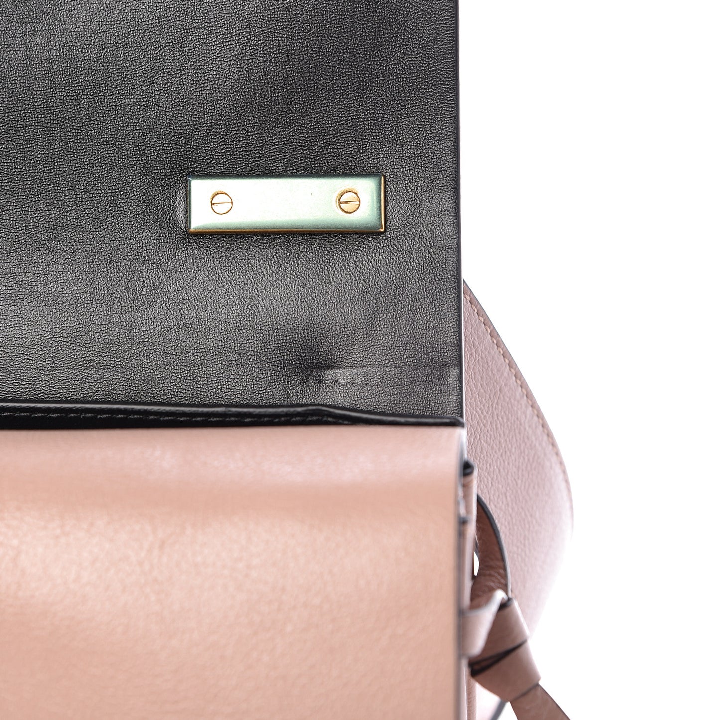 Smooth Calfskin Small VRing Shoulder Bag Rose Cannelle