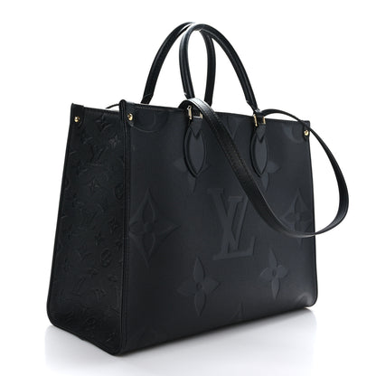 Louis Vuitton Empreinte Monogram Giant Onthego MM Black 3 of 8