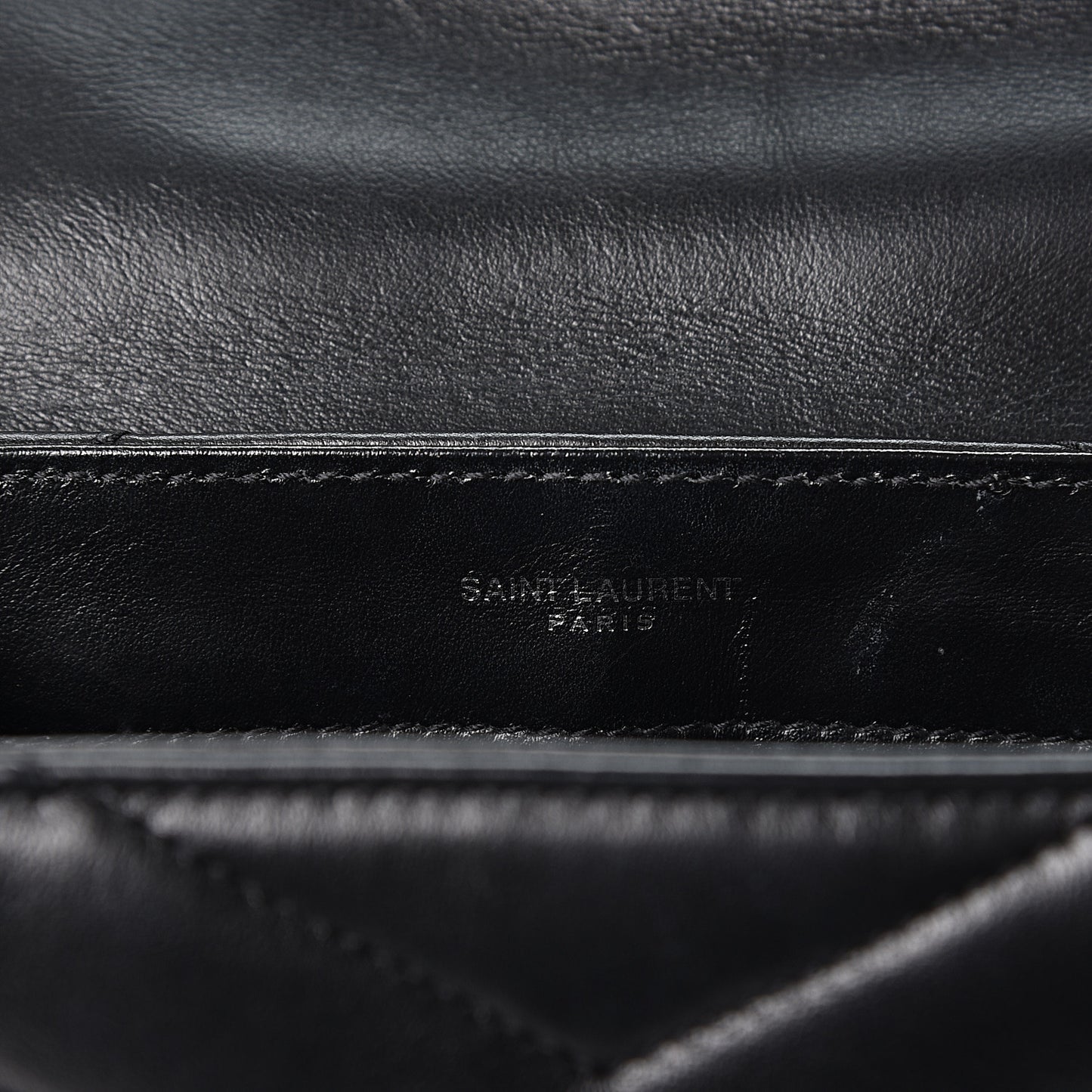Calfskin Y Quilted Monogram Toy Loulou Crossbody Bag Black