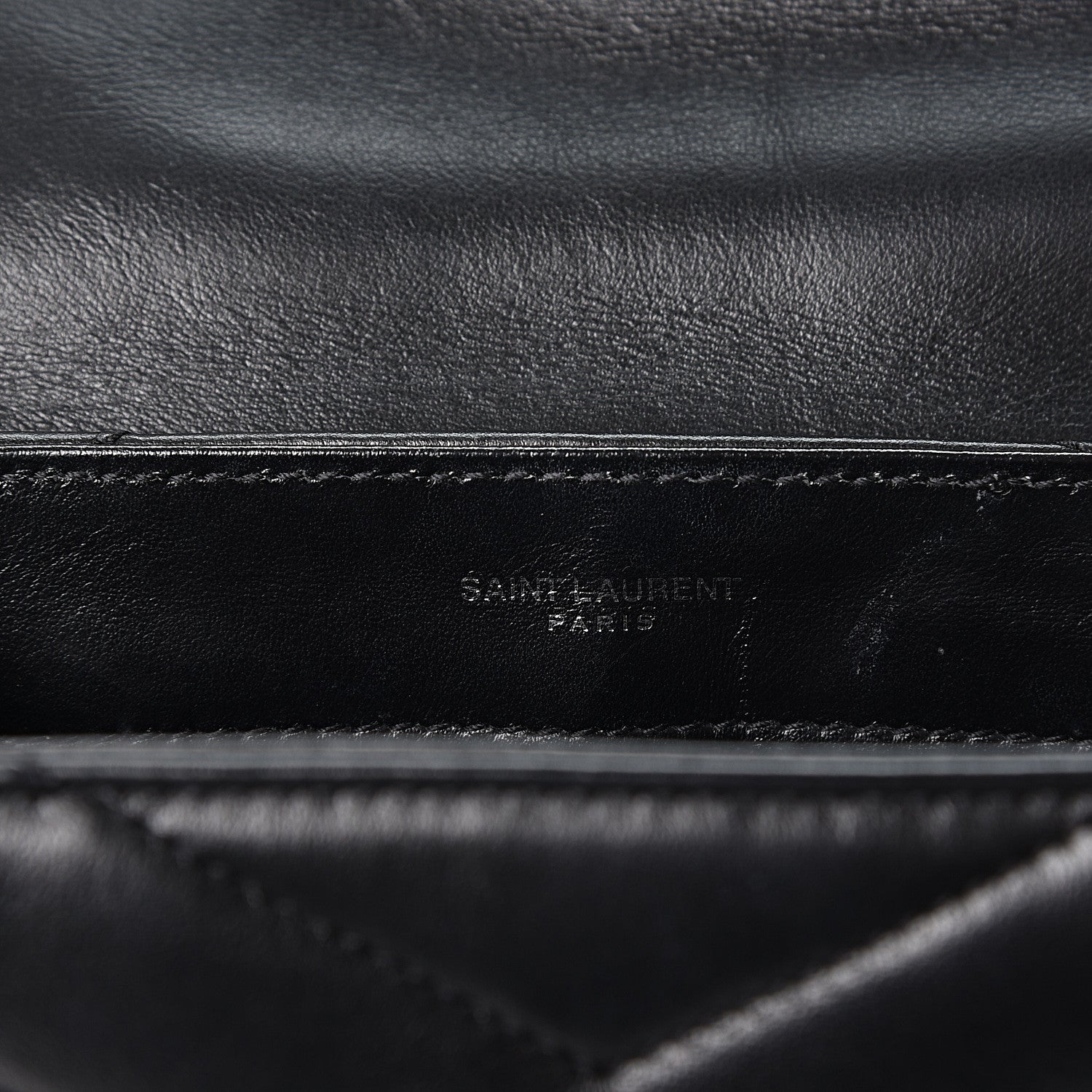 Saint Laurent Calfskin Y Quilted Monogram Toy Loulou Crossbody Bag Black 7 of 10