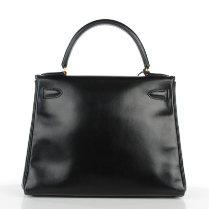 Hermes Box Kelly Retourne 28 Black 17 of 21