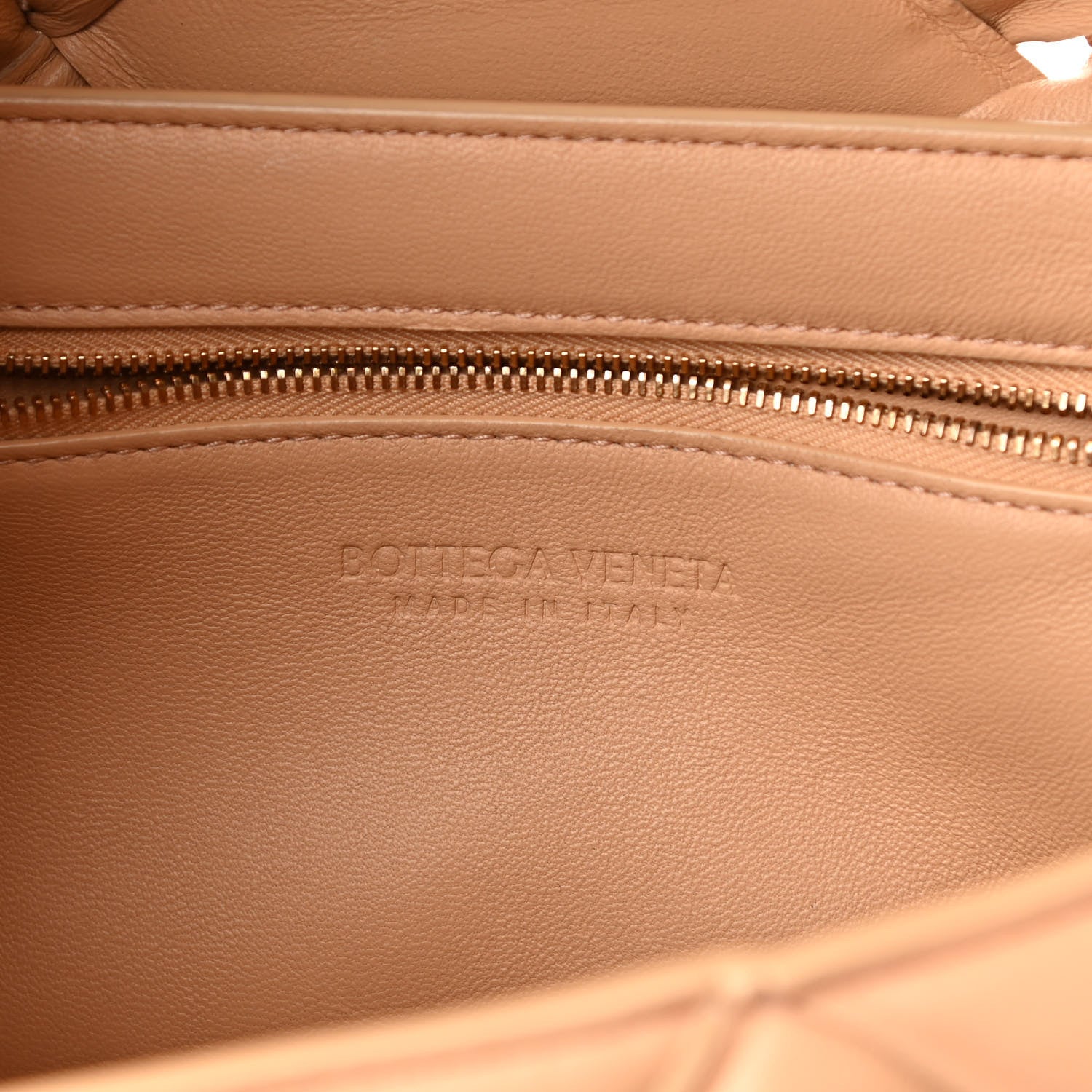 Bottega Veneta Nappa Intreccio Padded Top Handle Shoulder Bag Almond 5 of 17