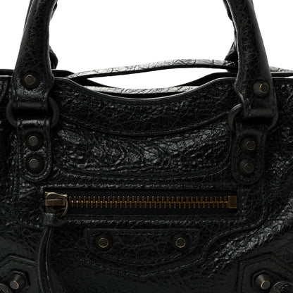 Balenciaga Agneau Arena Classic Hardware Nano Le City Black 8 of 10