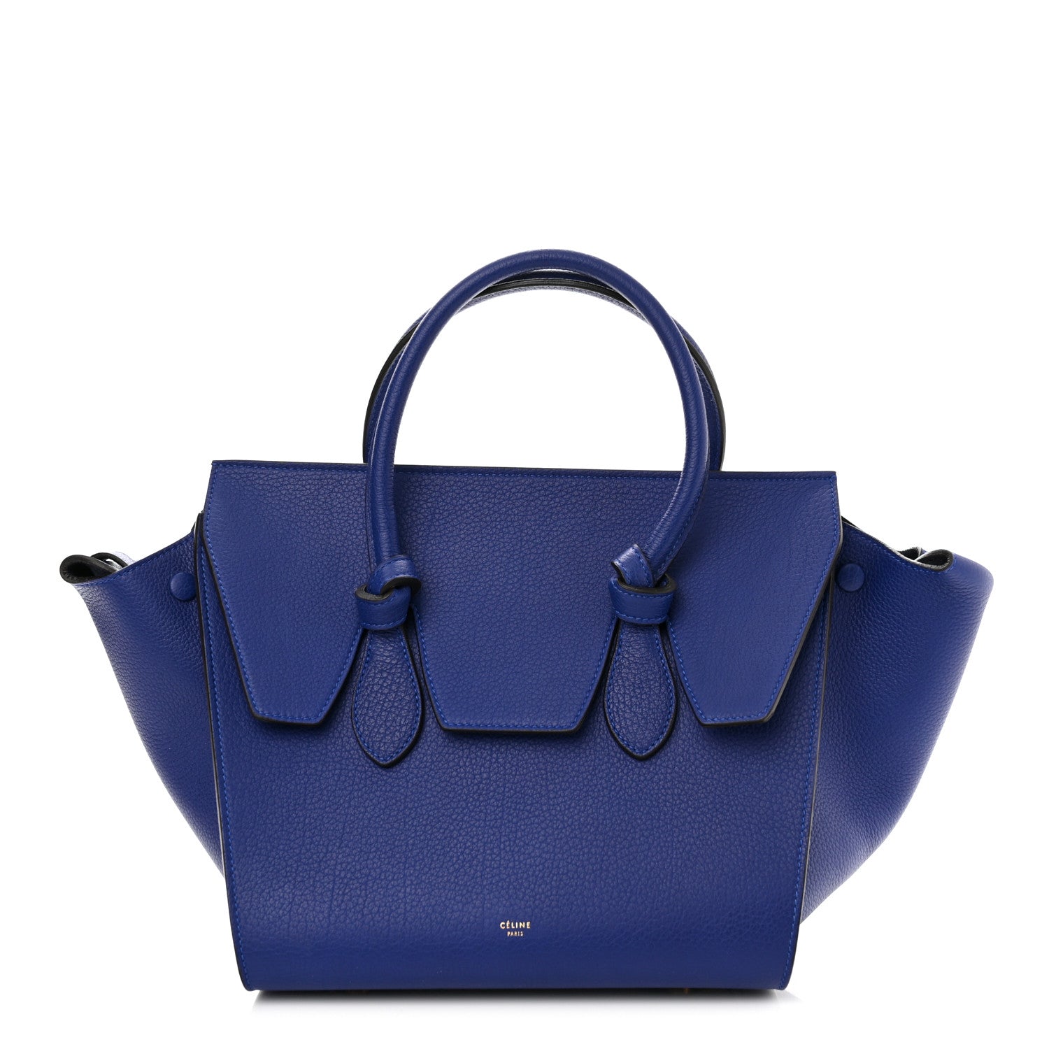 Celine Crisped Calfskin Mini Tie Knot Tote Indigo 1 of 10