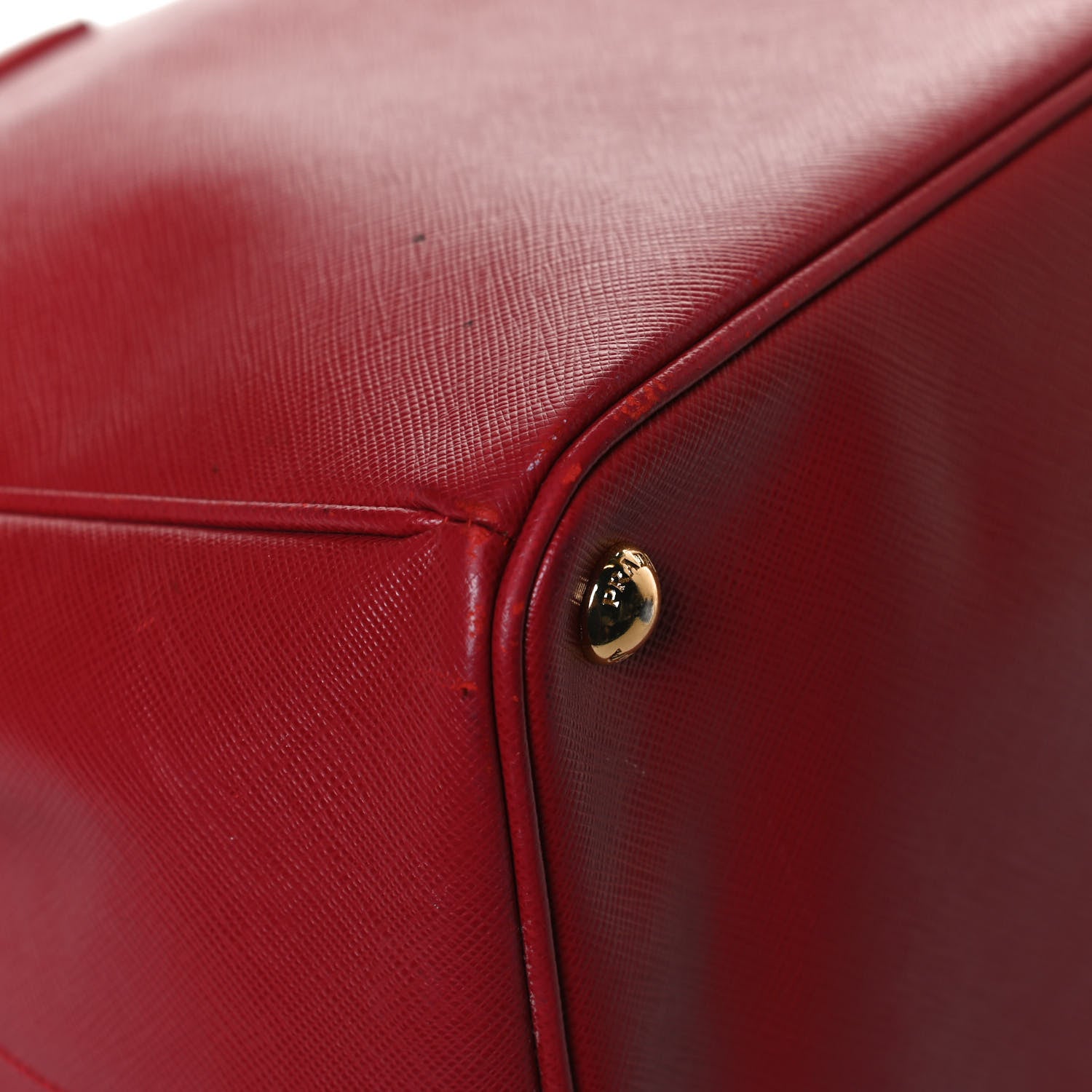 Prada Saffiano Lux Large Tote Fuoco 12 of 16